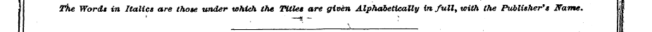 ; ¦ The Words in Italics are those under...