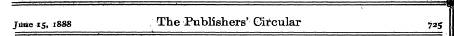 jiine 15, 1888 The Publishers'Circular j...