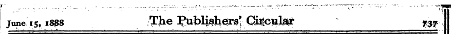 June is, 1888 The IfabUshers' Ciatcglaf ...