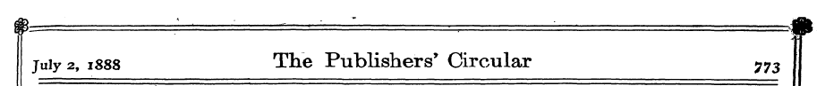 July 2, 1888 The Publishers * Circular y...