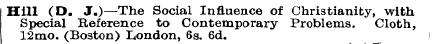 Hill (D. J.)—The Social Influence of Chr...