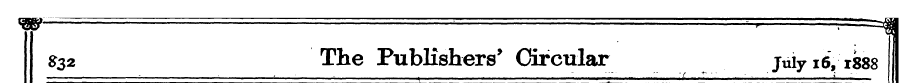 '• ¦ J 832 The Publi . shers * Circular ...