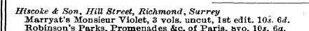 Hi Marryat scoke & Son 's Monsieur , Hil...