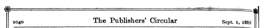 io4 o The Publishers' Circular Sept. i, ...