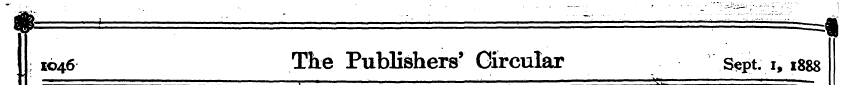 rc>46 The Publishers' Circular Sept. i, ...
