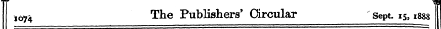 lon The Publishers' Circular Sept. 15,18...