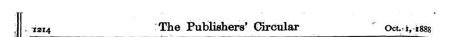 :, . 1214 f Eh& Publishers' Circular Oct...