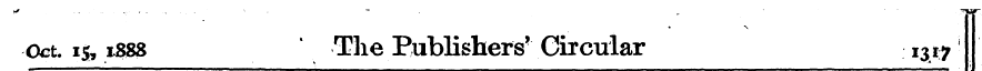 Oct. is, i£S8 The Publishers' Circular 1...