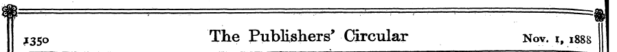 j 35 o The Publishers' Circular Nov. i, ...