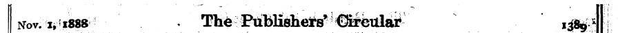 Nov. 1^ 1888 * The IMM^ 1^? I ^.^MMMN lM...