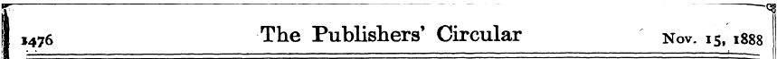 , 476 The Publishers' Circular Nov. 15,1...