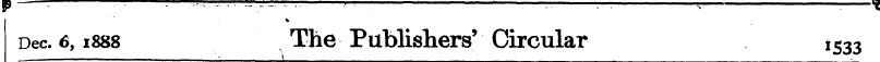 Dec. 6,1888 The Publishers' Circular i 5...