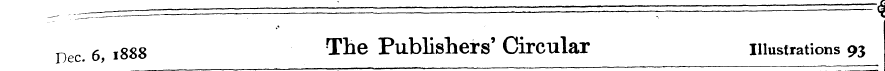 Dec. 6, 1888 The Publishers' Circular il...