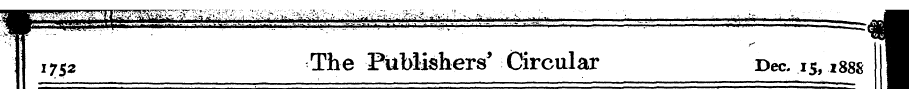 1752 The Publishers ^ Circular Dec. 15, ...