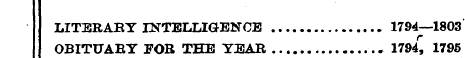 LITERARY INTELLIGENCE 1794—1803 OBITUARY...