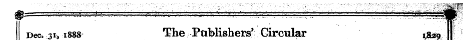 Dec-.:3v.i88*- ... ¦ The Publishers ¦ ' ...