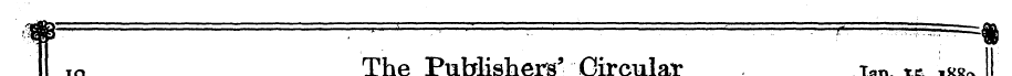 io The Publishers' Circular jan. %% 188 ...
