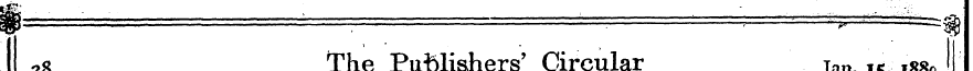 11 . . w , 28 The Pufelis,hers' Circular...