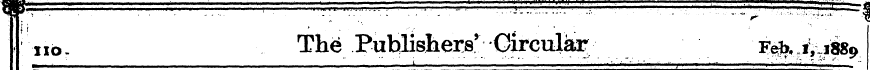 Ho. The Publishers' Circular F^r t, ip*>