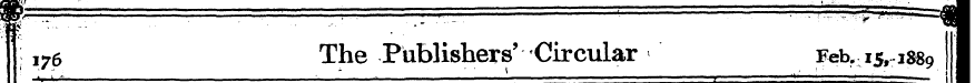 , 7 6 The Publishers' Circular Feb. 15, ...