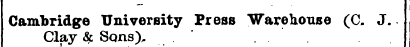 Cambridge Clay & Sons University ), ' Pr...