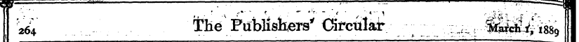 264 THe Publishers' Circular : ^ ^pyis8 ...