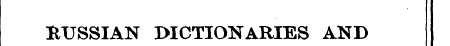 HUSSIAN DICTIONARIES AND
