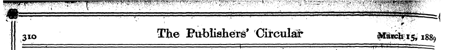 3 io The Publishers' Circular &&*&$t^ 18...