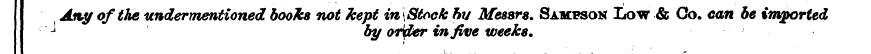 Any of the undermentioned books not kept...