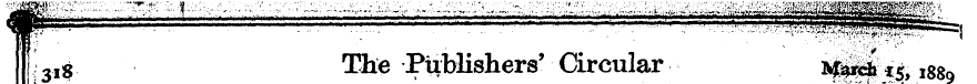h 3 i8 The Publishers' Circular ^H «5> 1...
