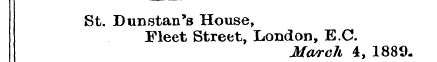 St. Dunstan's House, Fleet Street, Londo...