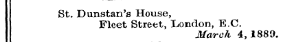 St. Dunstar^s House, Fleet Street, Londo...