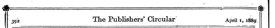 39* The Publishers' Circular April i, 18...
