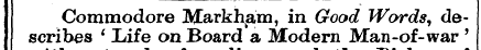 Commodore Markh k am, in Good Words, des...