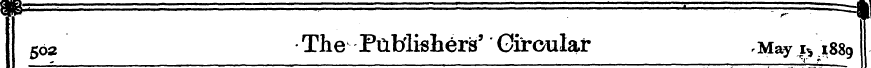 5 o2 The Publishers' Circular , May * * ...