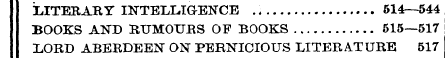 LJTERAB Y INTELLIGENCE .. 514—544 BOOKS ...