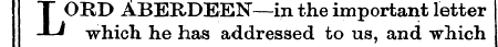 LOUD ABERDEEN—in the important letter wh...