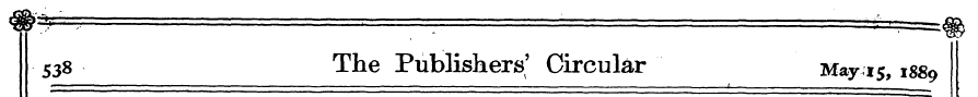 538 The Publishers' Circular May , 15,18...