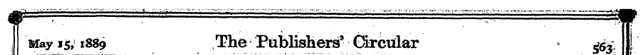 »foyi5,i889 ' 'The 'Publisher • s^ ' CSx...
