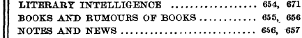 LITERARY INTELLIGENCE 654, 671 BOOKS AND...