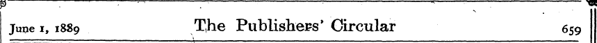 : ^ — : = • — p : : ^ June i, 188 9 T,he...
