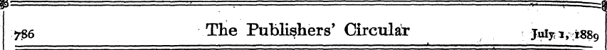 >r$6 The t Publishers' Circular juty *^ ...