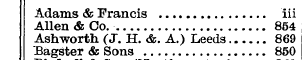 Adams & Francis iii Allen & Co. 854 " ¦ ...