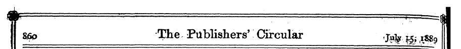 8ft> The Publishers' Circular f j^ i$$g ...