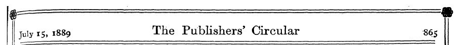 fl=— ' - ~ 9b juiy 15, 1889 The Publishe...