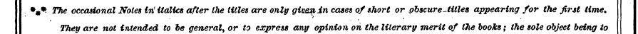 + m*- The occasional Notes in 1 italics ...
