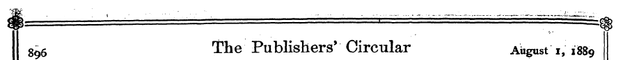 3^6 The Publishers * Circular August i, ...