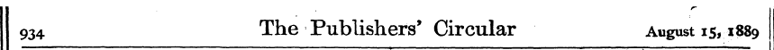 934 The Publishers * Circular August 15,...