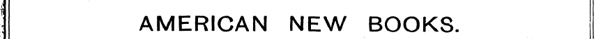 i : AMERICAN NEW BOOKS.