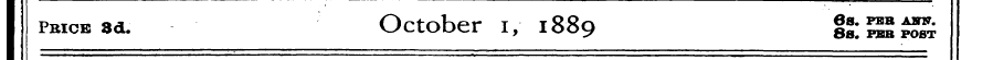 I Price Sd. October I, 1889 |2:?£££
